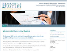 Tablet Screenshot of bankruptcybusters.com.au